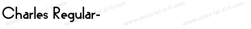 Charles Regular字体转换